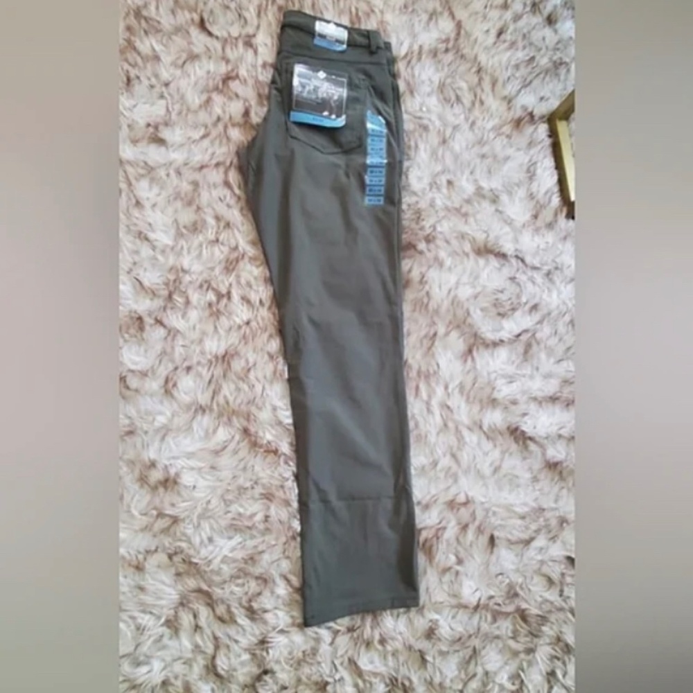 Benton Men's Straight Fit Stretch Cotton Pants Spruce Green Size 32×32